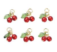MALSSE Lot de 6 pendentifs en forme de fruits pour bijoux tendance