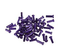 MALSSE Lot de 60 embouts colorés pour rayons de vélo de route, 14 g et 2 mm de diamètre, 12 mm de long, accessoire de remplacement pour vélo