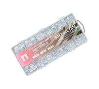 MALSSE Lot de 600 faux ongles courts pour manucure tendance et pratique pour la maison ou le salon