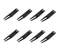 MALSSE Lot de 8 outils de divot de golf - Fourche incurvée verte - Accessoires de golf