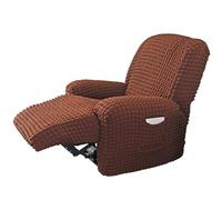 MALSSE Luxueuse housse de canapé 1 place élastique avec grilles à bulles, housse extensible pour salon ou chambre à coucher
