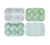 MALSSE Moule à glaçons portable en silicone à 6 cavités anti-fuite, bac à glaçons haute efficacité en silicone