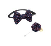 MALSSE Nœud papillon élégant en tissu doux avec boutonnière pour mariage, banquet, petits enfants, jacquards, cravate, corsage pour spectacle de scène, ensemble de nœud papillon pour garçons, petite