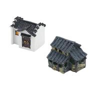 MALSSE Paysage grotte maison paysager aquarium décorations pour aquariums terrariums crevettes maison ornements anciens décorations d'aquariums