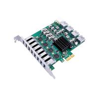 MALSSE PCIExpress Adaptateur 1 x vers 4 ports USB 3.2 Gen1 Synchronisation des données vers l'arrière pour périphériques USB 2.0