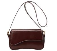 MALSSE Petit sac à bandoulière rétro en cuir synthétique pour femme, sac à main simple, sac à main tendance en cuir PU pour femme, petit sac à main simple, a, Taille unique