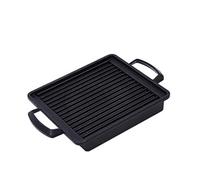MALSSE Plaque rectangulaire portable pour barbecue d'extérieur - Cassettes de four - Antiadhésives - Facile à nettoyer en extérieur