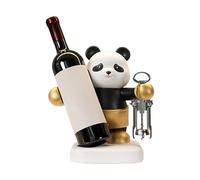 MALSSE Porte-bouteille de vin panda ajoute une touche artistique à la décoration du salon ou du bureau