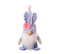 MALSSE Poupée de Pâques Rudolfs en peluche pour Pâques, Saint Valentin, cadeau d'anniversaire, décoration de fenêtre de maison, fournitures de fête