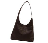 MALSSE Sac à bandoulière de grande capacité pour femme, sac à main tissé, seau assorti, shopping, rendez-vous galant, pour l'école, le quotidien, les femmes, seau de grande capacité en cuir PU, épaule
