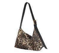 MALSSE Sac à bandoulière élégant avec motif léopard pour femme avec espace spacieux pour diverses occasions
