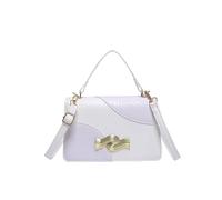 MALSSE Sac à bandoulière élégant avec poignée supérieure - Petit sac à main carré en cuir synthétique - Messagers tendance pour l'automne et l'hiver - Sac à main tendance, blanc, One Size