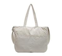 MALSSE Sac à bandoulière en nylon pour femme - Grande capacité - Sac à main pour bureau, école, voyage, voyage, beige, One Size