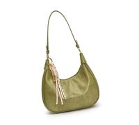 MALSSE Sac à bandoulière rétro pour femme élégant en cuir PU avec pendentif en corde tressée pour le travail, les fêtes ou les rendez-vous galants, Vert, One Size