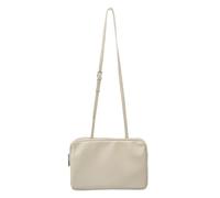 MALSSE Sac à bandoulière simple tendance en cuir PU carré sac à main compact et fonctionnel pour femme bandoulière, blanc, One Size