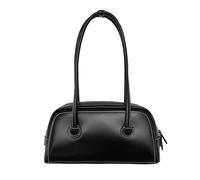 MALSSE Sac à bandoulière souple de grande capacité pour femmes et filles, couleur unie, sac à fermeture éclair, sac à fermeture éclair, sac à main résistant aux éclaboussures, sac tendance en cuir PU