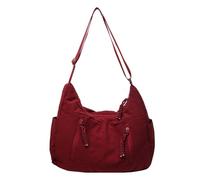 MALSSE Sac à bandoulière unisexe pour un usage quotidien, bandoulière réglable, sac à bandoulière décontracté, sac à main en nylon, sac à bandoulière de voyage, a, One Size