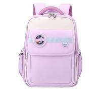 MALSSE Sac à dos de voyage pour filles - Style britannique - Grande capacité - Grande capacité - Pour école, violet