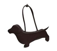 MALSSE Sac à main à motif teckel accrocheur, sac à bandoulière décontracté, idéal pour un usage quotidien et les amoureux des chiens, sac à main tendance pour femme, café, One Size