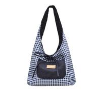 MALSSE Sac à main pour femme Plaids Commuting Simple Aisselle Shopping Sortir ensemble Sac à main tendance Grande capacité Épaule Femme Aisselle Simple Sac à main Tout assorti sous les bras pour le