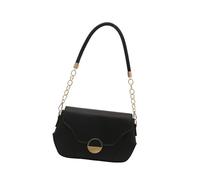 MALSSE Sac à main tendance décontracté en cuir PU pour les étudiants et les professionnels, Noir , One Size