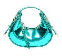 MALSSE Sac de soirée élégant pour femme - Petit sac à main accrocheur pour fête - Sac de soirée en cuir synthétique - Sac à main accrocheur, Vert, One Size