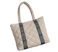 MALSSE Sac fourre-tout matelassé fonctionnel et tendance de grande capacité, sac à bandoulière rembourré pour femme, sac à bandoulière multifonction, kaki, One Size