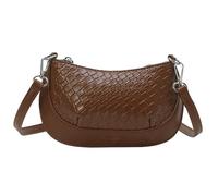MALSSE Sac pour femme - Couleur bonbon - Petit sac à bandoulière en cuir synthétique - Messagers tendance - Pour femme - Bandoulière tendance - Couleur bonbon - Sac en cuir PU, marron, One Size