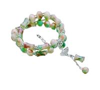 MALSSE Segment élégant en bambou avec des détails fins pour ajouter de l'élégance à toutes les tenues ou comme cadeau spécial bijoux de culture traditionnelle, taille unique, Comme décrit