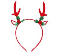 MALSSE Serre-tête décoratif de Noël en corne de cerf - Accessoire de fête pour les réunions de famille