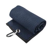 MALSSE Serviette de golf en microfibre pour sac d'absorption d'eau - Nettoie la tête de club - Avec boucle portable - Crochet de sac de fitness - Clip mousqueton