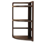 MALSSE Support d'angle gain de place avec 2 étagères de bureau pour organiser deux étagères murales en bois et métal Installation simple Étagère murale