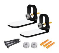 MALSSE Support de barre de son gain de place pour barre de son - Étagère soigneusement configurée - Organisateurs muraux sécurisés en métal