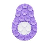 MALSSE Support de téléphone à ventouse en silicone pour tous les téléphones portables, support double face, tasse réutilisable en forme d'avocat