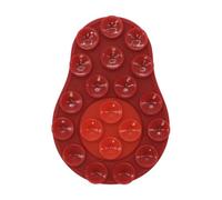 MALSSE Support de téléphone à ventouse en silicone pour tous les téléphones portables, support double face, tasse réutilisable en forme d'avocat