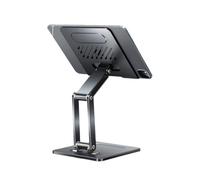 MALSSE Support ergonomique pliable pour ordinateur portable - Réglable - Travail collaboratif - Rangement facile - Tablette de bureau en aluminium