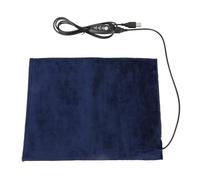 MALSSE Tapis chauffant pour animal domestique - Coussin d'hiver en peluche - 3 températures - Fibre de carbone - 5 V USB - Tapis chauffant pour animal domestique