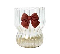 MALSSE Tasse à eau en verre - Ustensiles de boisson élégants - Fonctionnels - Belles tasses indispensables pour la cuisine et le restaurant - Verre mignon et tendance