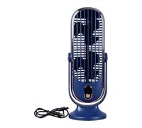 MALSSE Ventilateur de sol compact avec batterie rechargeable 5 vitesses réglables USB pour intérieur et extérieur Refroidissement pour intérieur/extérieur