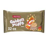 Malt-O-Meal Golden Puffs Lot de céréales pour petit-déjeuner - Blé soufflé sucré - Taille familiale - 907 ml - Sac refermable