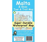 Malta and Gozo Tour and Trail Map