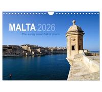 Malta. The sunny island full of charm. (Wall Calendar 2026 DIN A4 landscape), CALVENDO 12 Month Wall Calendar: Some fantastic photographs of the islands Malta and Gozo.