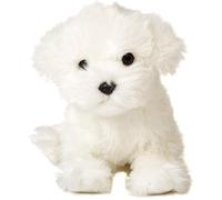 Maltais-26 Cm (Longueur)-Chien En Peluche-Peluche Doudou