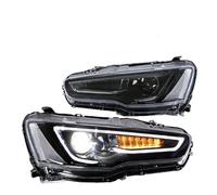 MALTAY Phare Avant Voiture Phares Avec Projecteur À Double Faisceau Pour Mitsubishi Pour Lancer Pour EVO X 2008 2009 2010 2011 2012 2013-2017 Conduite Gauche