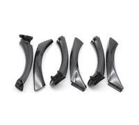 MALTAY Poignée Porte Intérieure Voiture Ensemble 6 Poignées Porte Intérieures Passager Avant Arrière Gauche/droite Pour BMW Série 3 E90 E91 316i 318i 320 325 328i LHD RHD(LHD-Carbon 6PCS)