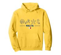 Malte Animaux Marins Drapeau Malte Créatures Mer Île Sweat à Capuche