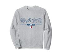 Malte Animaux Marins Drapeau Malte Créatures Mer Île Sweatshirt