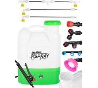 MalTec Batterie Pulvérisateur à dos 16L pour engrais Kit de pointe Jardin avec tuyau Sangle de transport