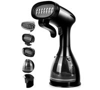 MalTec Brosse vapeur 7 en 1 Streamer 1500 W, réservoir d'eau 280 ml | Défroisseur vapeur de voyage, chauffage rapide, repassage vertical, anti-rides, brosse vapeur pour vêtements, rideaux