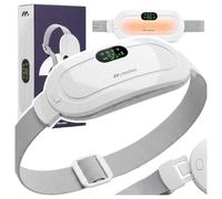 MalTec Ceinture chauffante menstruelle avec vibration et batterie USB-C | Pour le ventre et le dos, 3 niveaux de chaleur 50-60 °C, 4 modes de vibration, écran LED, réglable 70-90 cm